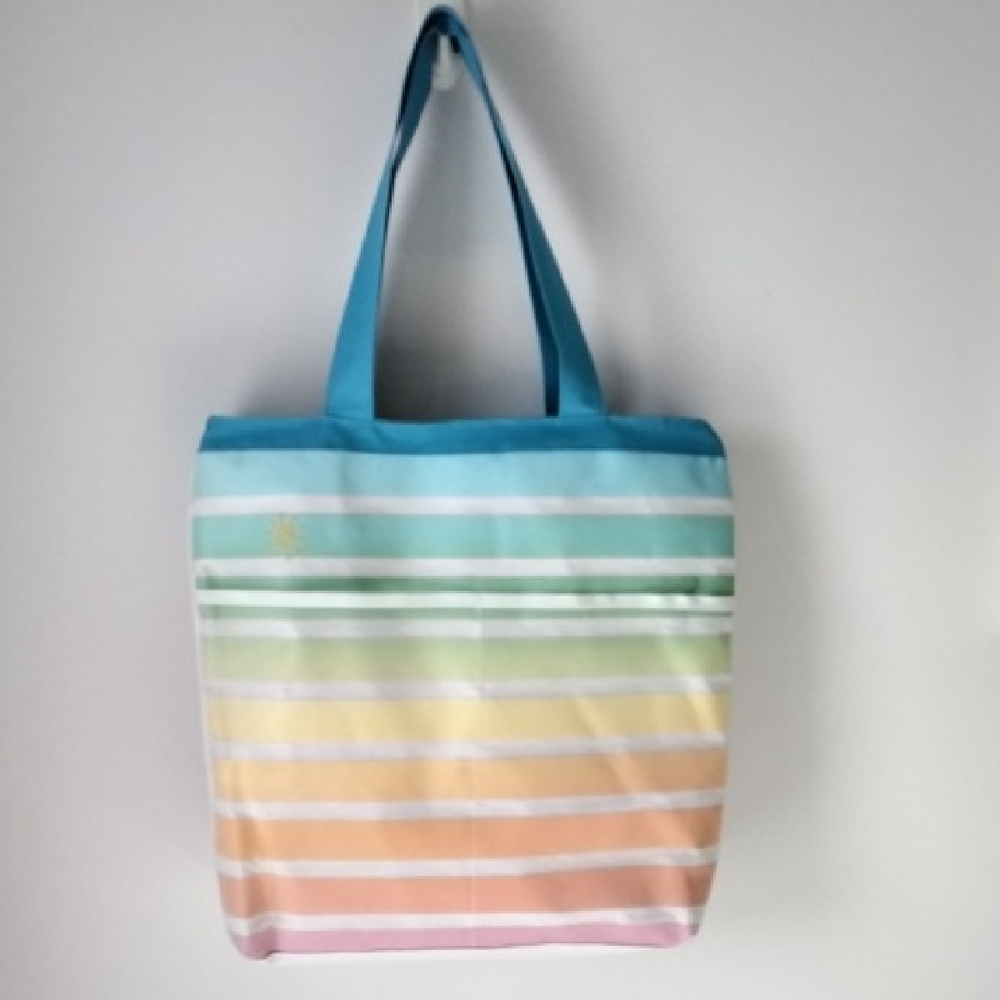 Striped Multicolor Tote Bag